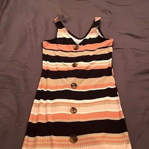 Striped bodycon dress